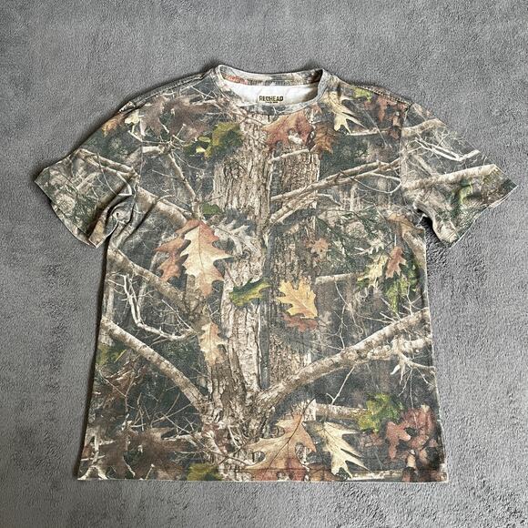RedHead Brown Green Hunting Realtree Camo T-Shirt Short Sleeve Men’s Size Large - Picture 1 of 8